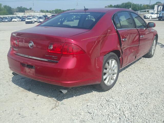 1G4HE57Y78U108192 - 2008 BUICK LUCERNE CX MAROON photo 4