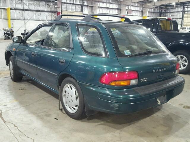 JF1GF4351VH810988 - 1997 SUBARU IMPREZA L GREEN photo 3