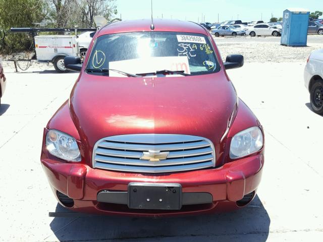 3GNCA13D28S683667 - 2008 CHEVROLET HHR LS წითელი ფოტო 9