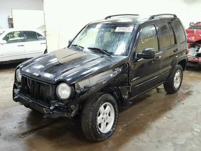 1J4GL58K04W156951 - 2004 JEEP LIBERTY LI BLACK photo 2