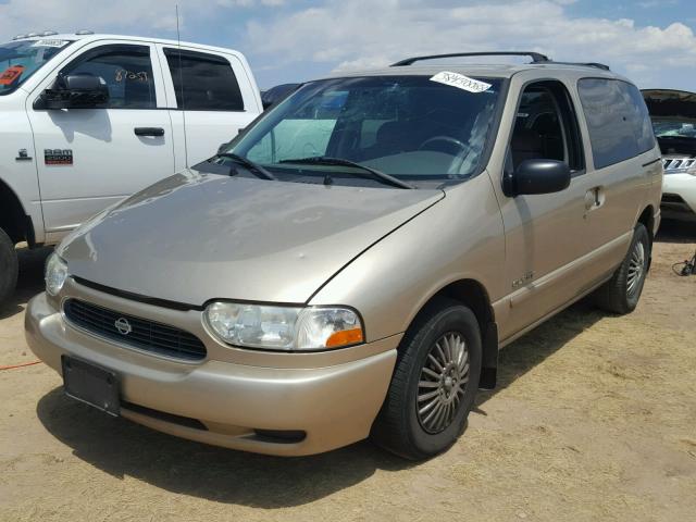 4N2XN11T4XD828938 - 1999 NISSAN QUEST SE GOLD photo 2