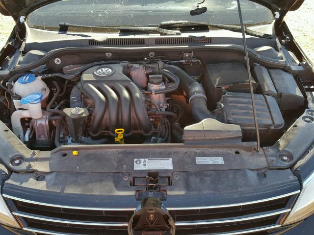 3VW2K7AJ9FM352662 - 2015 VOLKSWAGEN JETTA BASE Սև լուսանկար 7