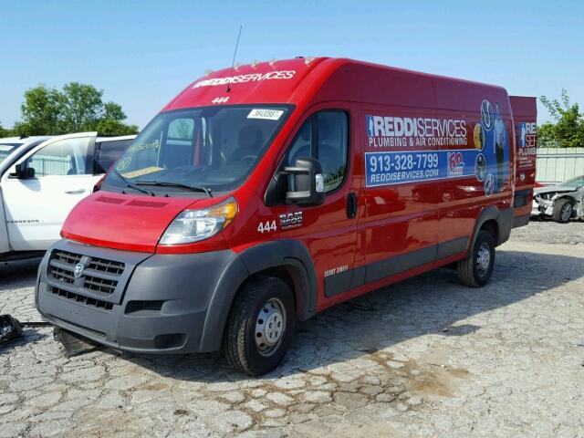 3C6TRVDGXFE520916 - 2015 RAM PROMASTER RED photo 2