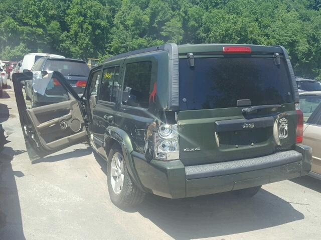 1J8HG48KX8C166654 - 2008 JEEP COMMANDER GREEN photo 3