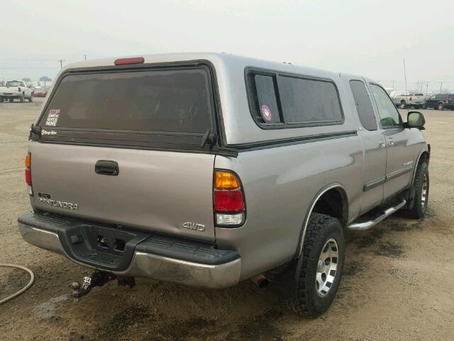 5TBBN44164S434598 - 2004 TOYOTA TUNDRA SILVER photo 4