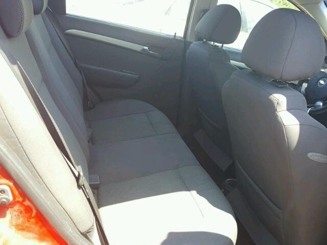 KL1TD56697B074033 - 2007 CHEVROLET AVEO BASE Қызыл фото 6