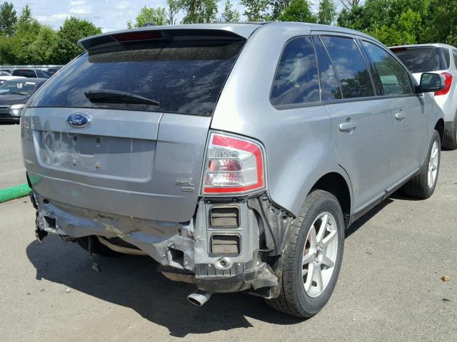 2FMDK49C67BB44639 - 2007 FORD EDGE SEL P SILVER photo 4