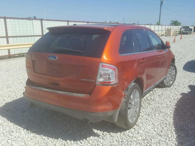 2FMDK39C48BB42805 - 2008 FORD EDGE LIMIT ORANGE photo 4