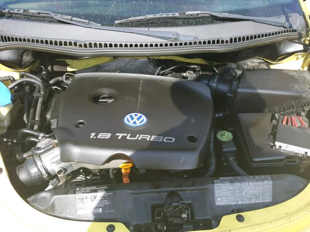 3VWDC21C41M405755 - 2001 VOLKSWAGEN NEW BEETLE ყვითელი ფოტო 7