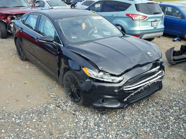 1FA6P0HD9E5386172 - 2014 FORD FUSION SE BLACK photo 1