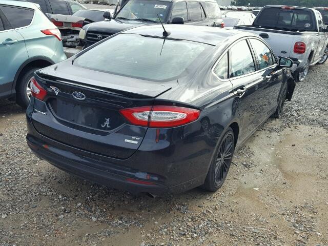 1FA6P0HD9E5386172 - 2014 FORD FUSION SE BLACK photo 4