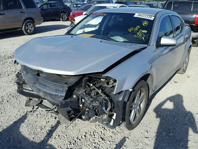 1B3CC5FB4AN144246 - 2010 DODGE AVENGER R/ SILVER photo 2