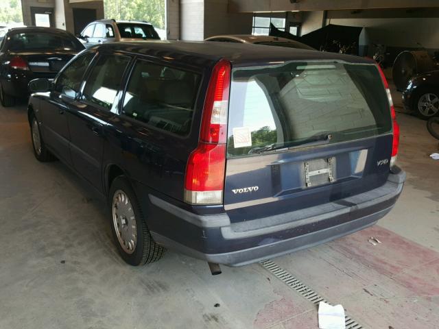 YV1SW61N412064630 - 2001 VOLVO V70 BLUE photo 3