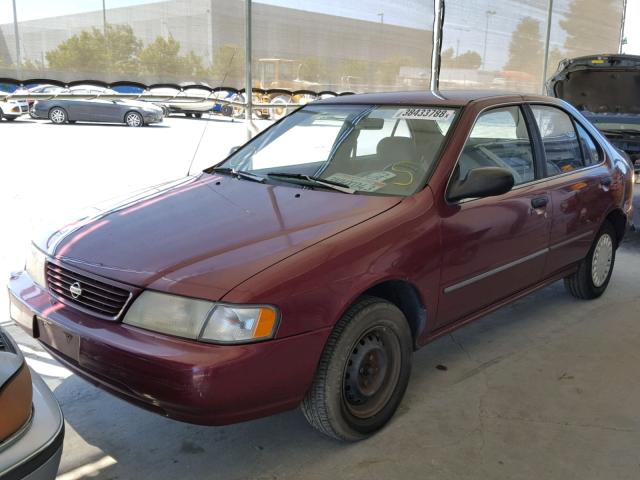 1N4AB41D7VC776113 - 1997 NISSAN SENTRA XE RED photo 2
