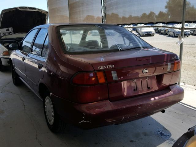 1N4AB41D7VC776113 - 1997 NISSAN SENTRA XE RED photo 3