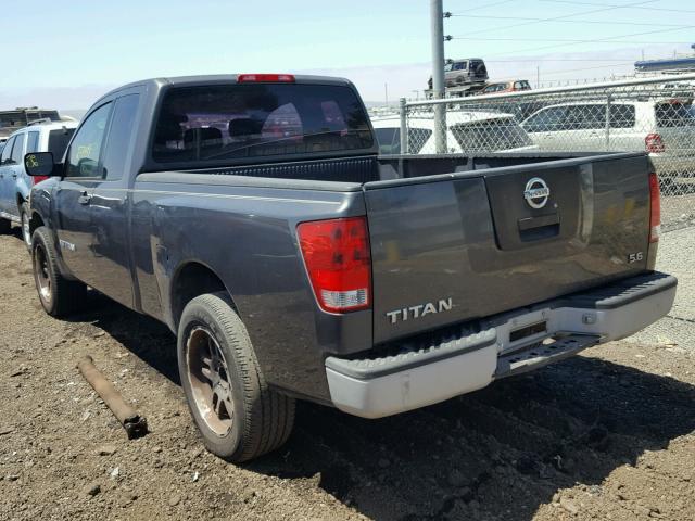 1N6AA06A55N516492 - 2005 NISSAN TITAN XE GRAY photo 3