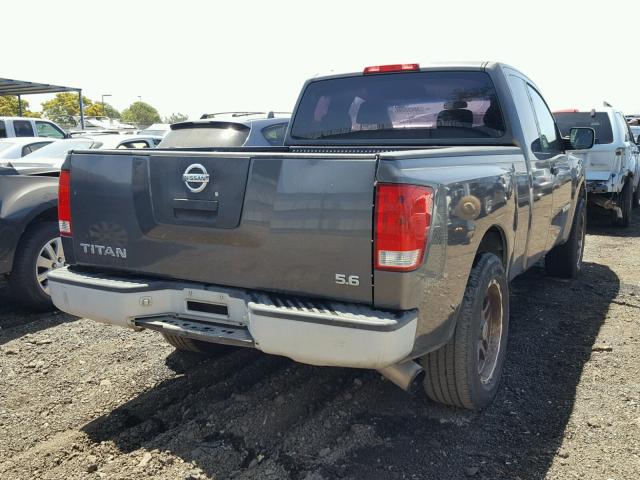 1N6AA06A55N516492 - 2005 NISSAN TITAN XE GRAY photo 4