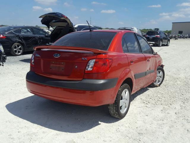 KNADE223496556535 - 2009 KIA RIO BASE RED photo 4