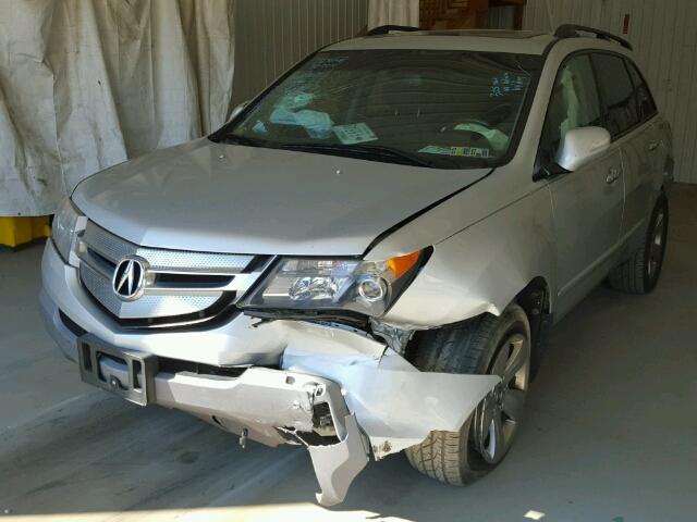 2HNYD28879H518266 - 2009 ACURA MDX SPORT SILVER photo 2