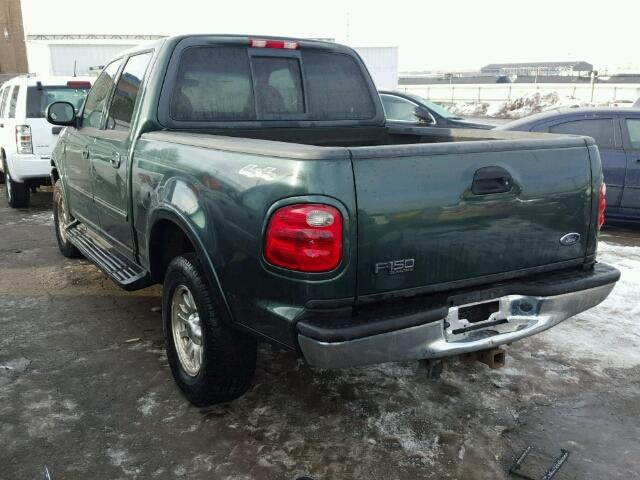 1FTRW08LX1KE48479 - 2001 FORD F150 GREEN photo 3