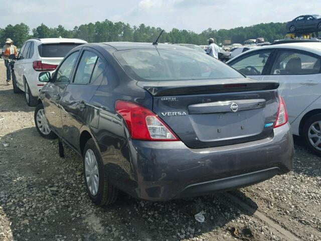 3N1CN7AP3FL827394 - 2015 NISSAN VERSA CHARCOAL photo 3