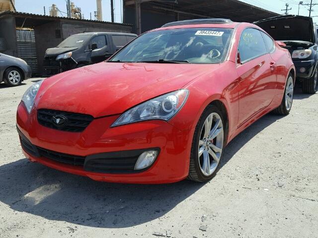 KMHHU6KH3BU047852 - 2011 HYUNDAI GENESIS CO RED photo 2