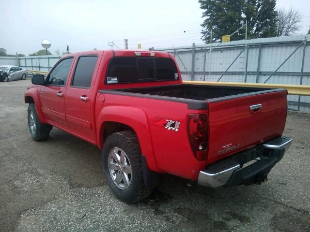 1GCHTDFE5C8133718 - 2012 CHEVROLET COLORADO L RED photo 3