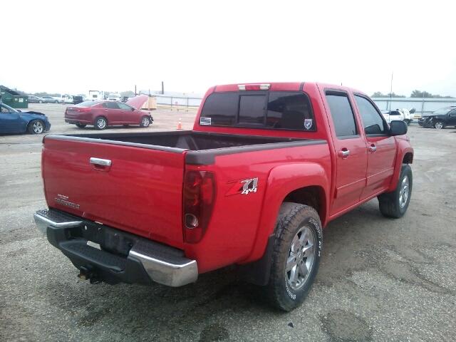 1GCHTDFE5C8133718 - 2012 CHEVROLET COLORADO L RED photo 4