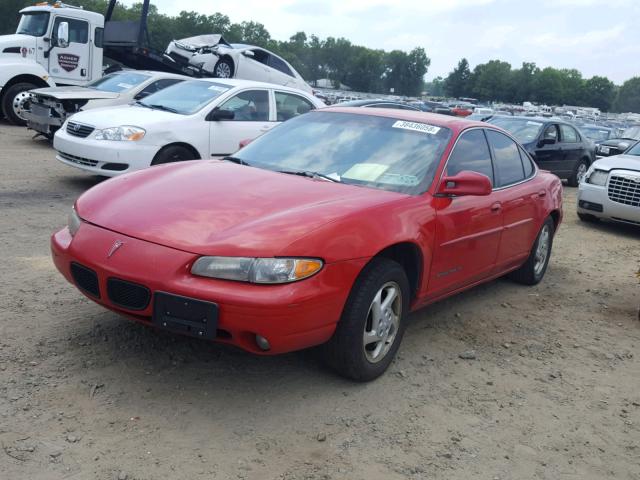 1G2WJ52M0XF293608 - 1999 PONTIAC GRAND PRIX RED photo 2