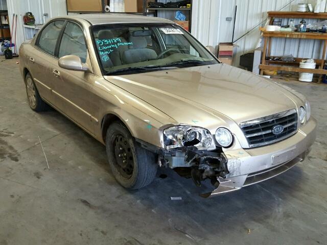 KNAGD126745311506 - 2004 KIA OPTIMA LX TAN photo 1