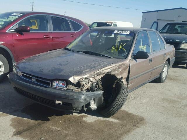 JHMCB7647LC104559 - 1990 HONDA ACCORD DX BROWN photo 2