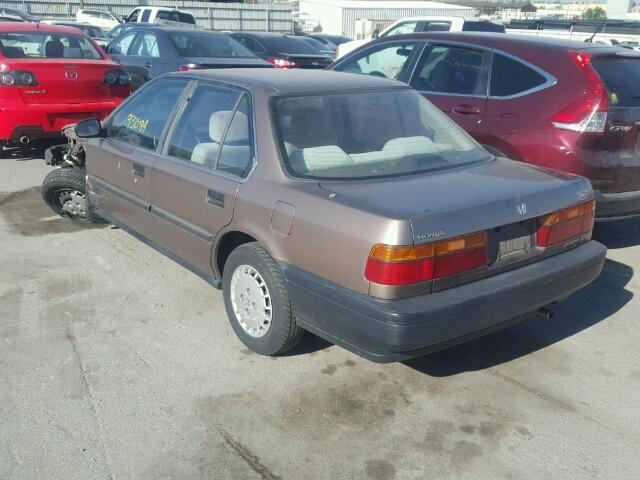 JHMCB7647LC104559 - 1990 HONDA ACCORD DX BROWN photo 3