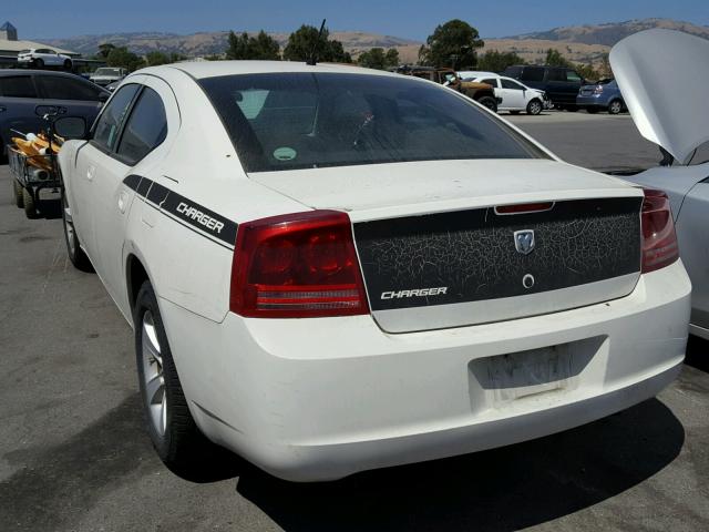 2B3KA43R28H276910 - 2008 DODGE CHARGER WHITE photo 3