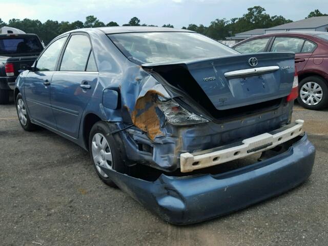 4T1BE32K93U708816 - 2003 TOYOTA CAMRY LE BLUE photo 3