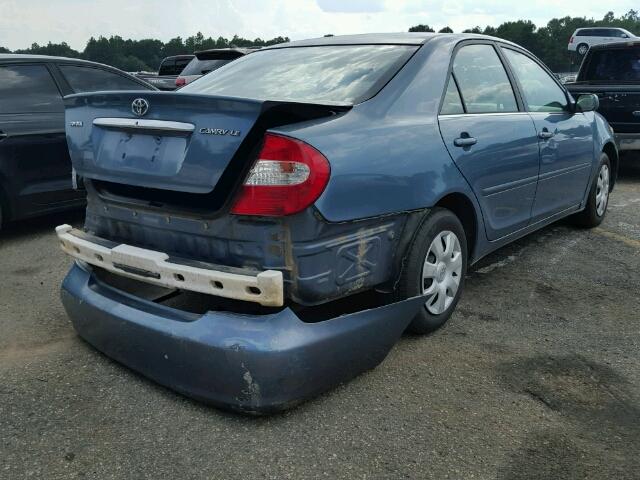 4T1BE32K93U708816 - 2003 TOYOTA CAMRY LE BLUE photo 4