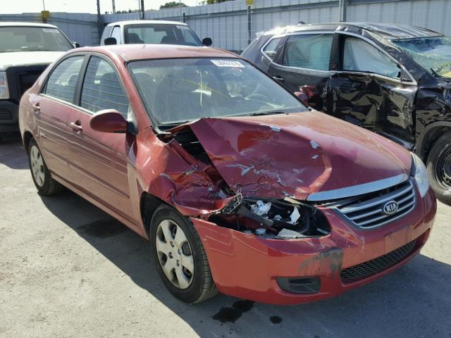 KNAFE121285507436 - 2008 KIA SPECTRA EX RED photo 1