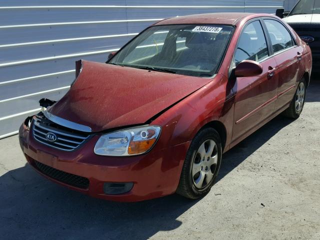 KNAFE121285507436 - 2008 KIA SPECTRA EX RED photo 2