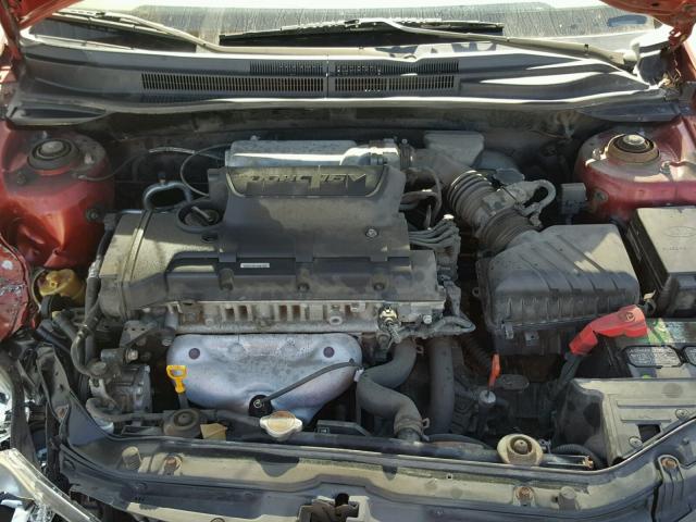 KNAFE121285507436 - 2008 KIA SPECTRA EX RED photo 7