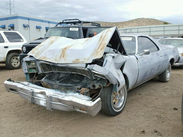 1C80Q6Z474217 - 1976 CHEVROLET EL CAMINO GRAY photo 2