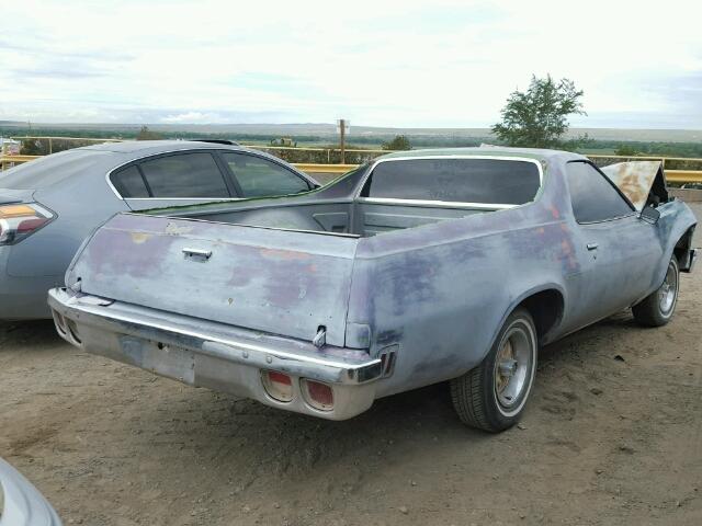 1C80Q6Z474217 - 1976 CHEVROLET EL CAMINO GRAY photo 4