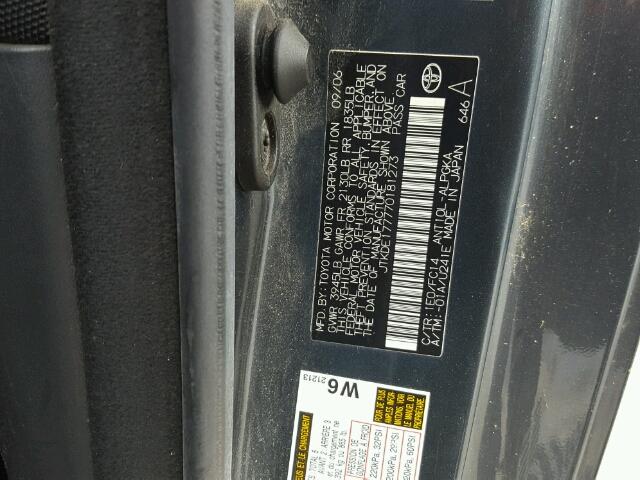 JTKDE177770181273 - 2007 TOYOTA SCION TC 灰色 照片 10