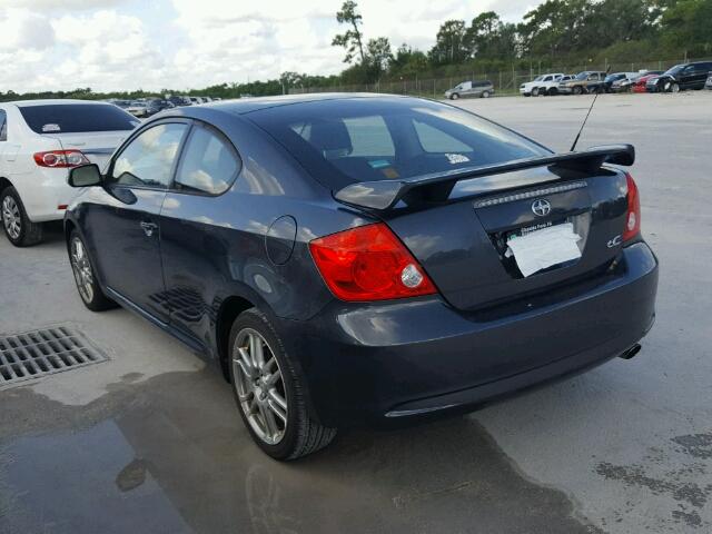 JTKDE177770181273 - 2007 TOYOTA SCION TC 灰色 照片 3