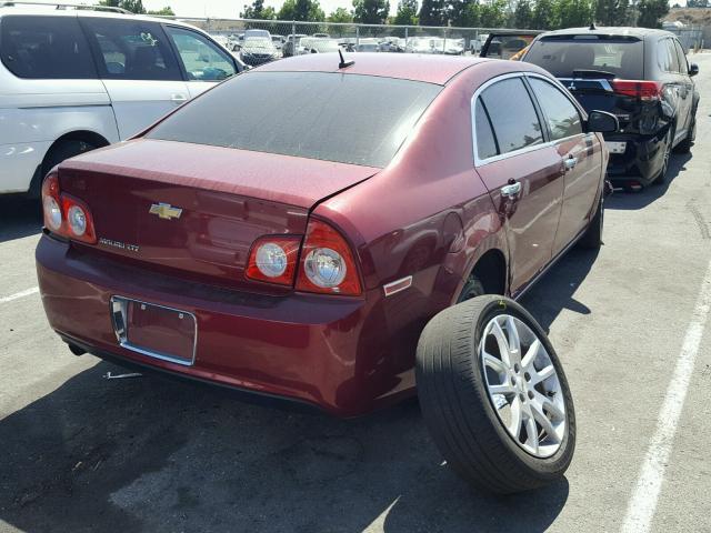 1G1ZE5E14BF142688 - 2011 CHEVROLET MALIBU LTZ 红色 照片 4