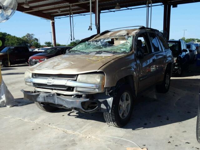 1GNDS13S842241739 - 2004 CHEVROLET TRAILBLAZE TAN photo 2