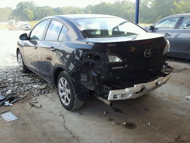 JM1BL1SFXA1320297 - 2010 MAZDA 3 I BLACK photo 3