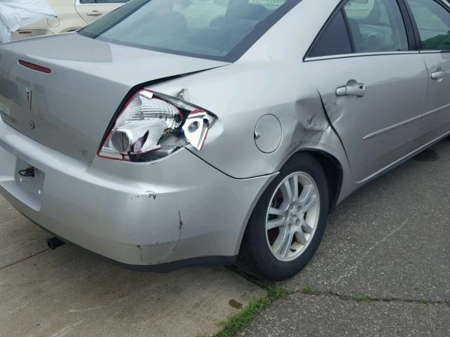1G2ZG528554179594 - 2005 PONTIAC G6 GRAY photo 9
