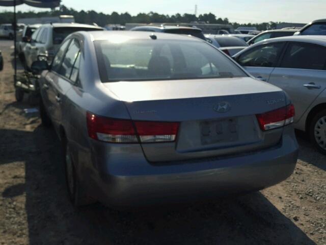 5NPET46CX7H159806 - 2007 HYUNDAI SONATA GLS GRAY photo 3