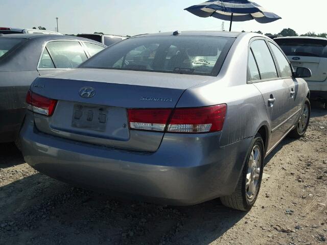 5NPET46CX7H159806 - 2007 HYUNDAI SONATA GLS GRAY photo 4