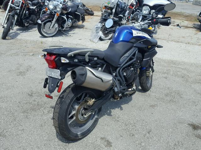 SMTE05BF1DJ567159 - 2013 TRIUMPH MOTORCYCLE TIGER 800 BLUE photo 4
