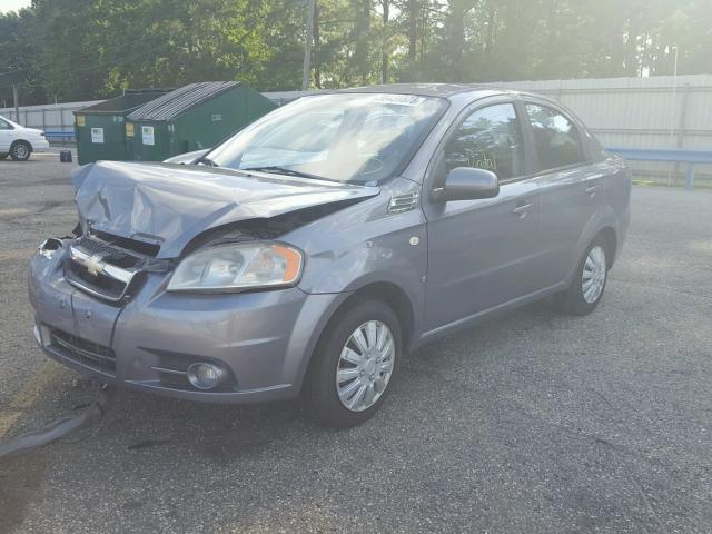 KL1TD566X8B086063 - 2008 CHEVROLET AVEO BASE Gris photo 2